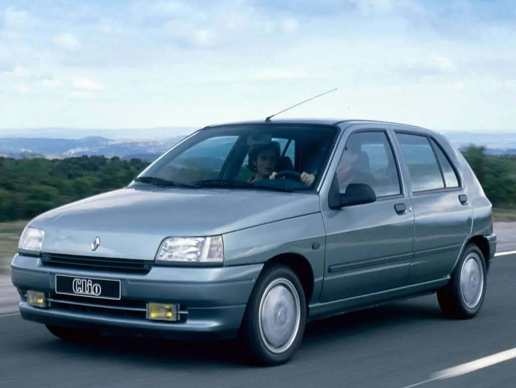 Renault Clio (B576,  B57L, B57A,  B57S,  557F,  557J,  557L,  557R, B57C,  B57U, B57J, B57R, B57T,  B57Y, B57_) 1 поколение, хэтчбек 5 дв. (05.1990 - 02.1994)